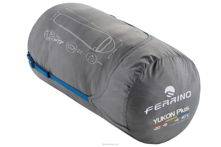 unisex Ferrino schlafsack yukon plus zip rechts blau B2NV393