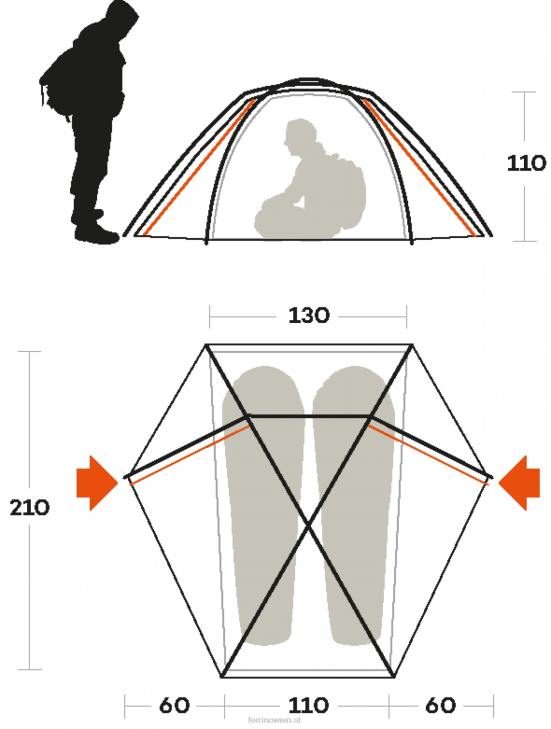 unisex Ferrino Zelttrivor 2 B2NV454