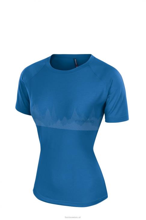 Frauen Ferrino coruel t-shirt damen hellblau B2NV322