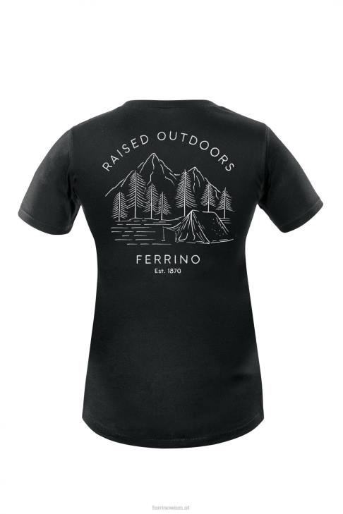 Frauen Ferrino retro t frau schwarz B2NV333
