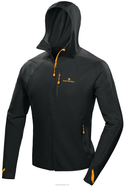 Männer Ferrino rozes jacke herren schwarz B2NV155