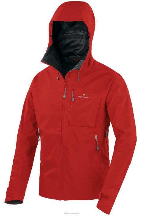 Männer Ferrino valdez jacke herren dunkelrot B2NV135