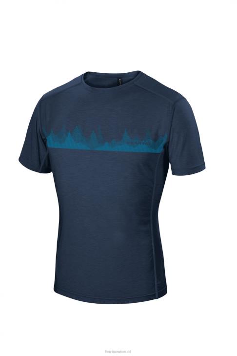 Männer Ferrino coruel t-shirt herren dunkelblau B2NV171