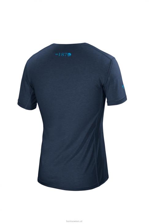 Männer Ferrino coruel t-shirt herren dunkelblau B2NV171