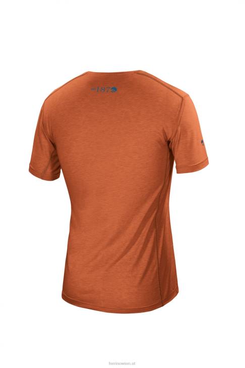 Männer Ferrino yoho t-shirt herren dunkelorange B2NV180