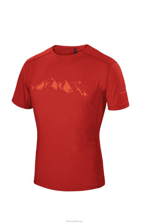 Männer Ferrino yoho t-shirt herren dunkelrot B2NV178