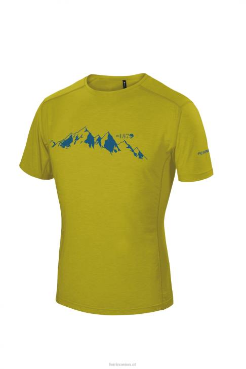 Männer Ferrino yoho t-shirt herren zitronelle B2NV177